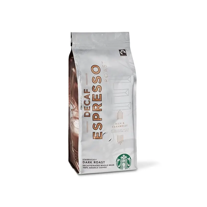 خرید دانه قهوه اسپرسو بدون کافئین استارباکس 250 گرم خرید دانه قهوه اسپرسو بدون کافئین استارباکس 250 گرم