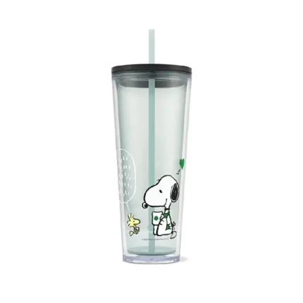 خرید لیوان پلاستیکی طرح بادام زمینی استارباکس 710 میلی‌لیتر