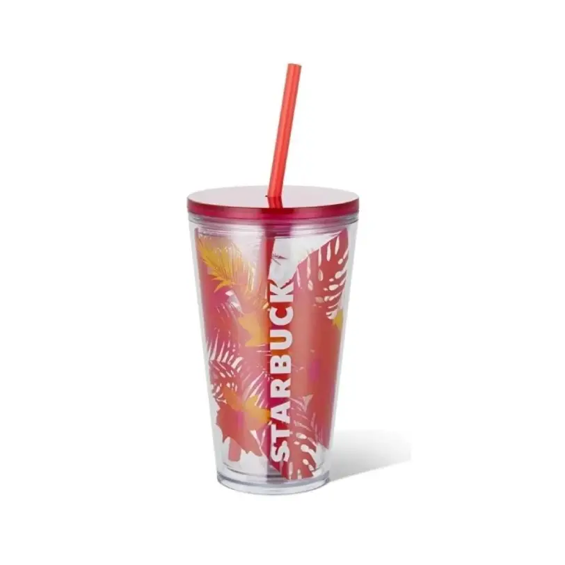 خرید لیوان پلاستیکی پالم صورتی استارباکس 530 میلی لیتر خرید لیوان پلاستیکی پالم صورتی استارباکس 530 میلی لیتر