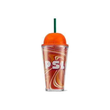 خرید پلاستیکی نارنجی استارباکس 473 میلی‌لیتر