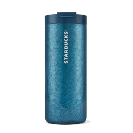 خرید ماگ استیل ضد زنگ آبی تیره طرح صدفی استارباکس 532 میلی‌لیتر