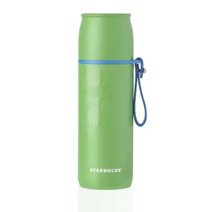 خرید ماگ سبز آبی با درب استارباکس 355 میلی‌لیتر