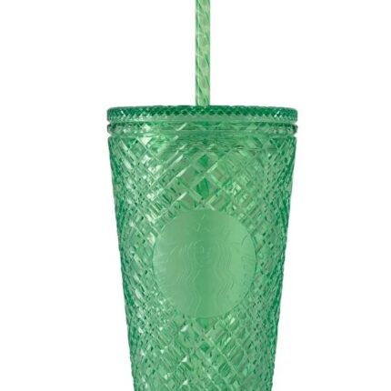 خرید لیوان پلاستیکی استارباکس مدل سبز رنگی 473 میلی‌لیتر