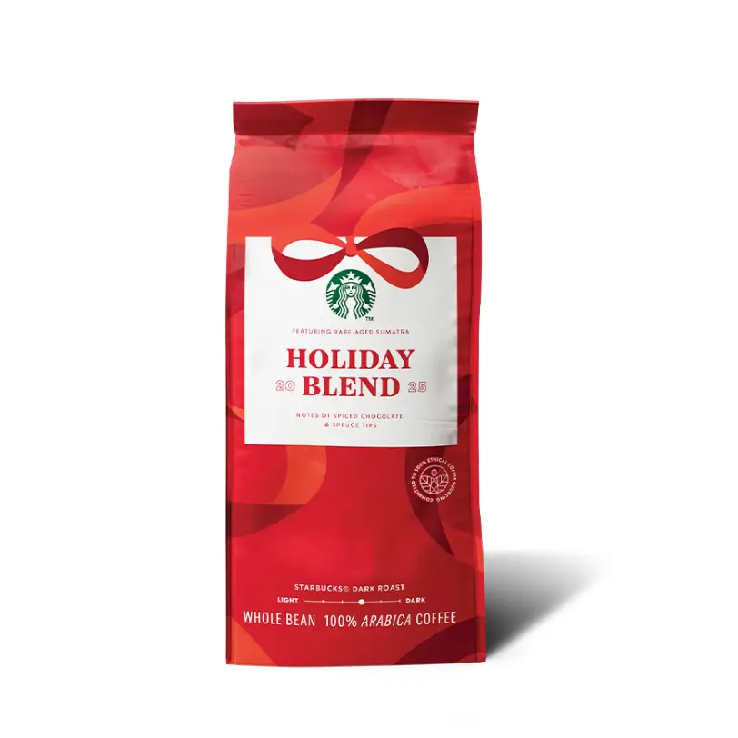 خرید دانه قهوه Holiday Blend هالیدی بلند استارباکس 2025| 250 گرم خرید دانه قهوه Holiday Blend هالیدی بلند استارباکس 2025| 250 گرم